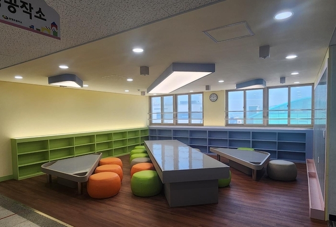  효행초등학교 4층 상상공작소(레고 조립실). (사진=효행초등학교 제공)