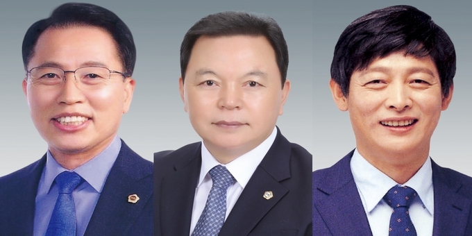  왼쪽부터 경기도의회 더불어민주당 정승현 의원, 이기환 의원, 무소속 박세원 의원. (사진=경기도의회 누리집 갈무리)