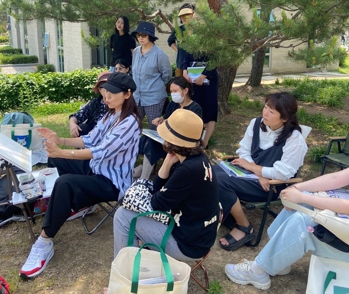 드로잉 운영 전경. (사진=수원시립미술관 제공) 