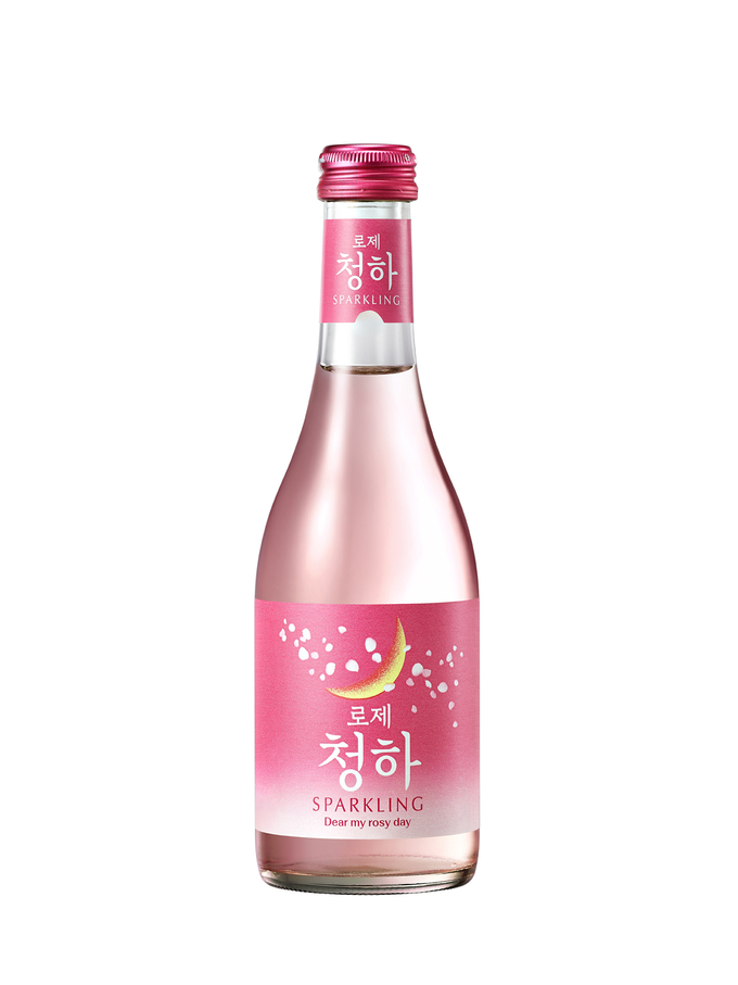 로제 청하 스파클링. (사진=롯데칠성음료 제공)