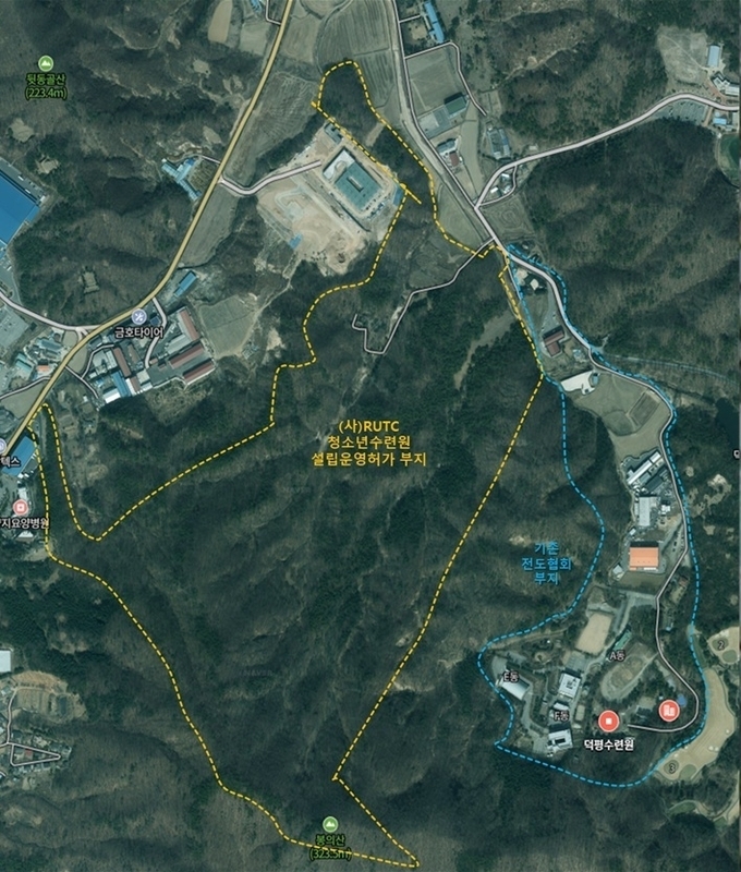  2025년 기준 세계복음화전도협회가 청소년 수련원을 짓기 위해 매입한 부지가 20년째 텅 빈 모습. (사진=코람데오연대 제공)