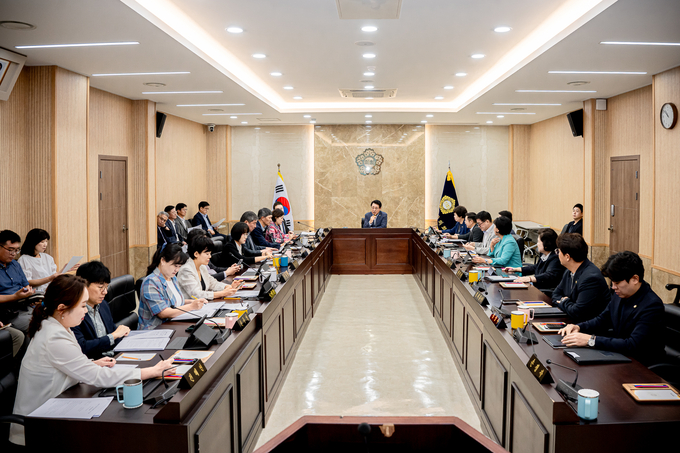 현안사항 보고회 및 전체의원 간담회. (사진=남양주시의회 제공)