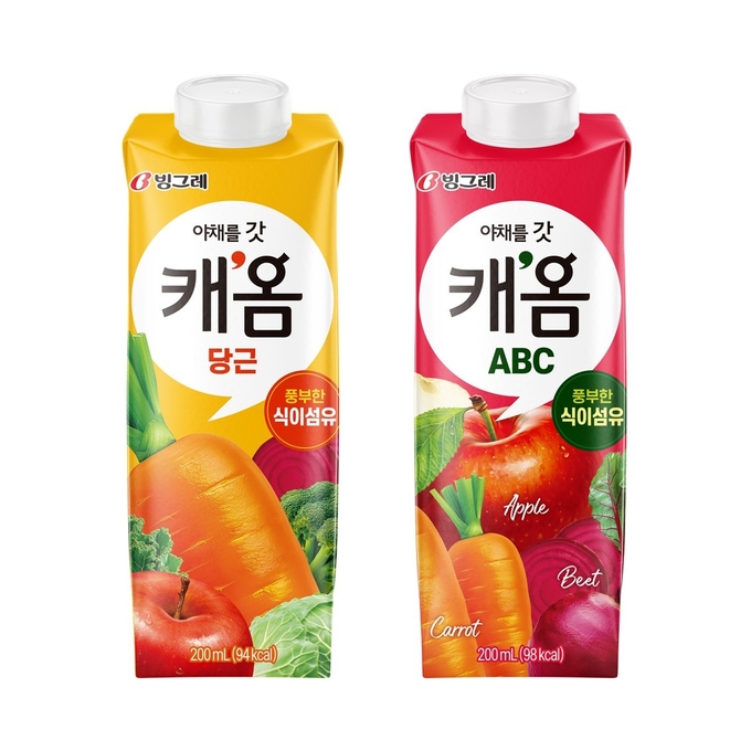 빙그레가 하루 한 팩으로 즐기는 건강한 과채주스를 선보인다. (사진=빙그레 제공)