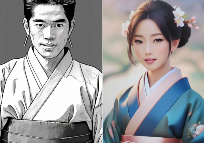 어도비 포토샵 생성형 이미지에 'Hanbok'을 검색한 결과 (사진=서경덕 교수 제공)