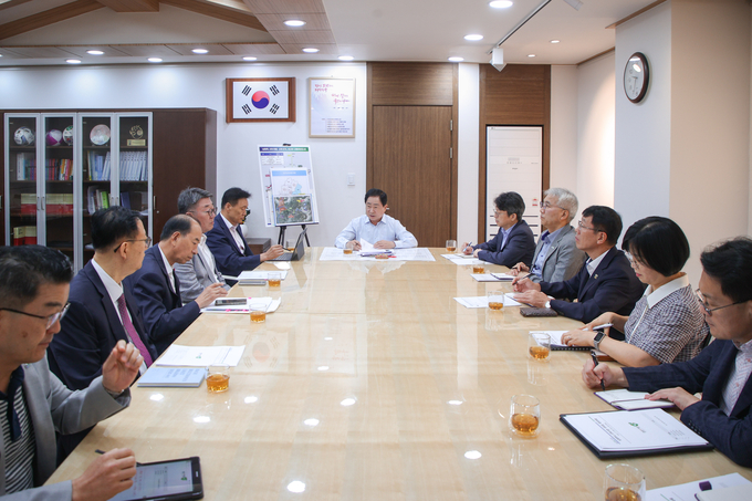 남양주시는 4개 산하기관 간 업무협조와 소통을 위해 티타임을 갖고, 기관 간 긴밀한 협조 체계 구축에 나섰다. (사진=남양주시 제공)