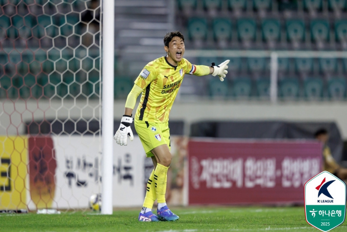 K리그2 수원 삼성 양현모. (사진=한국프로축구연맹 제공)
