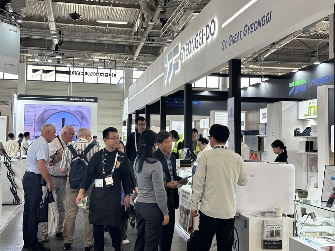 독일 베를린에서 열린 ‘IFA 2025’에 마련된 경기도 단체관 모습. (사진=경기도 제공)