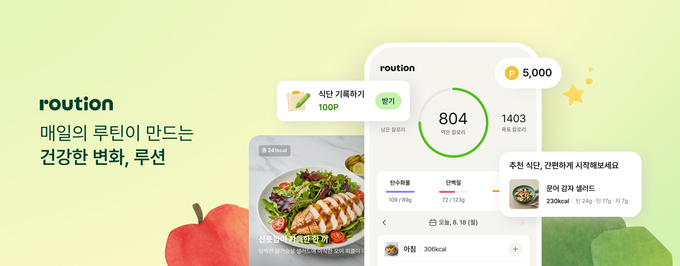 컬리가 인공지능(AI) 기반 식단 관리 앱 ‘루션’을 출시하며 고객 건강 관리 지원에 나섰다. (사진=컬리 제공)