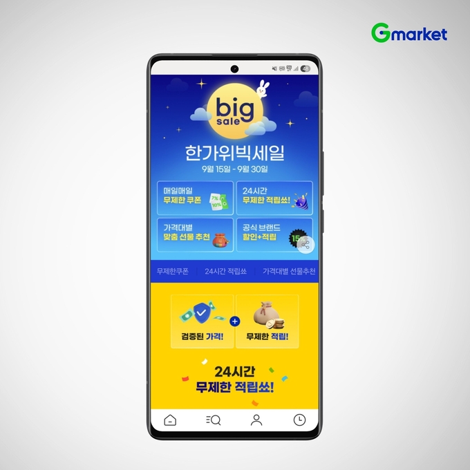 G마켓과 옥션이 추석을 맞아 대규모 할인 프로모션을 연다. (사진=G마켓 제공)