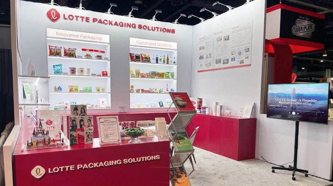 2025 PACK EXPO에 참가한 롯데패키징솔루션즈. (사진=롯데패키징솔루션즈 제공)