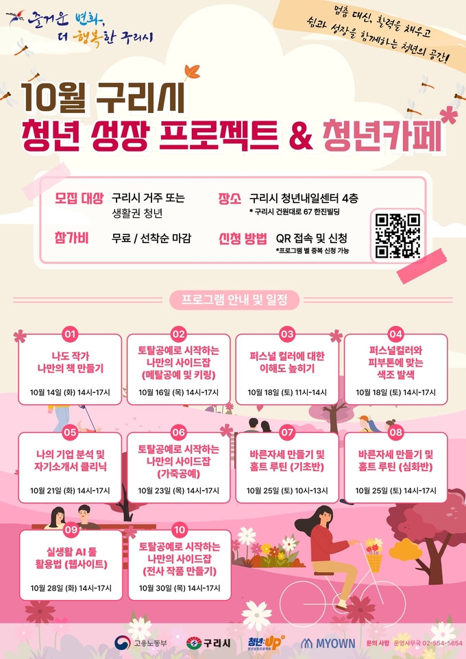 ‘2025년 구리시 청년 성장프로젝트’. (포스터=구리시 제공)