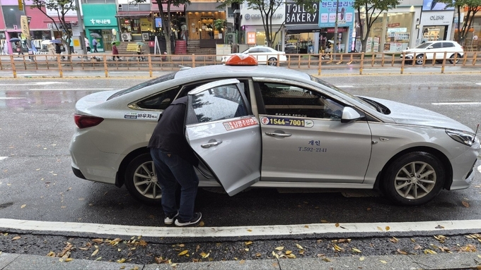 바우처택시 이용 장면. (사진=남양주시 제공)
