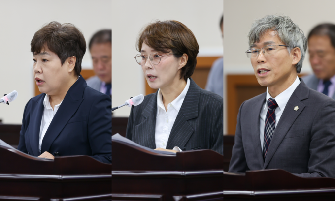 인천 동구의회는 제288회 임시회 본회의에서 의원들이 지역 현안을 주제로 의정자유발언을 하고 있다. ( 사진 = 동구의회 제공 )