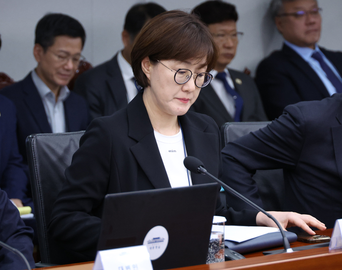 김현지 제1부속실장이 지난 13일 용산 대통령실에서 열린 수석보좌관회의에 참석해 있다. (사진=연합뉴스)