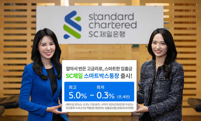 15일 SC제일은행은 수시 입출금형 '스마트박스통장'을 출시했다. (사진=SC제일은행 제공)