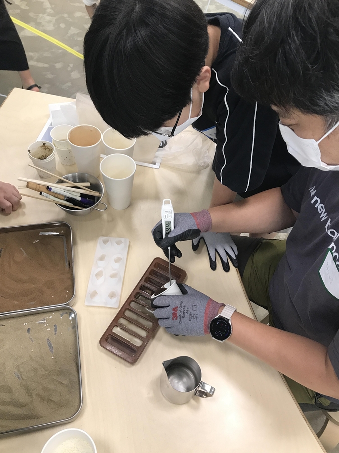 안산색 크레용 진행 모습. (사진=경기문화재단 제공) 