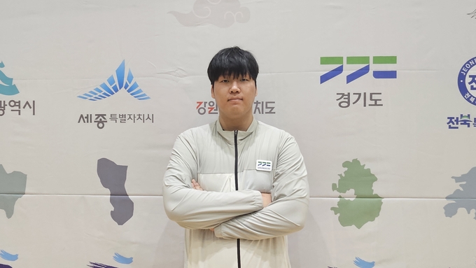19일 부산보건대 체육관에서 종료된 '제106회 전국체육대회' 택견 종목 남자일반부 모급(+83㎏급)에서 우승한 함수인(용인대). (사진=유창현 기자)