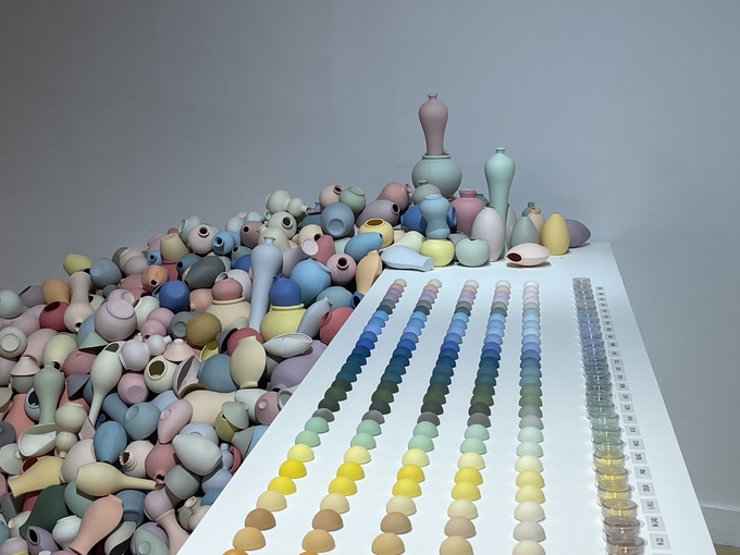 백인교, 색의 흔적, 2025. (사진=류초원 기자) 