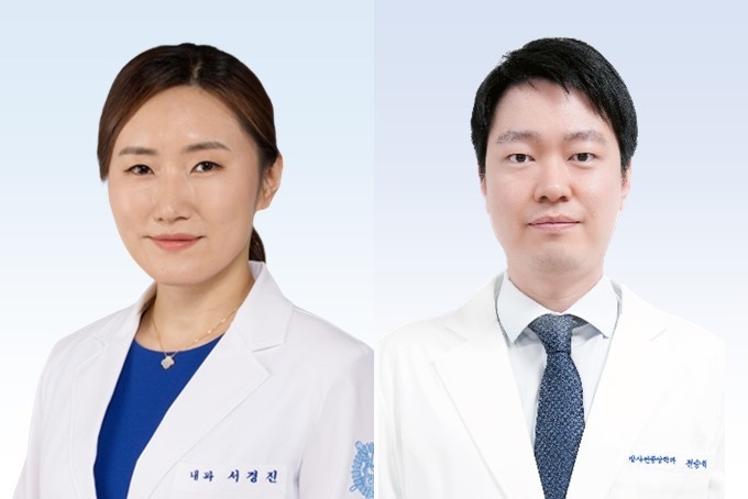 분당서울대병원 혈액종양내과 서경진 교수(왼쪽), 방사선종양학과 전승혁 교수. (제공= 분당서울대병원)
