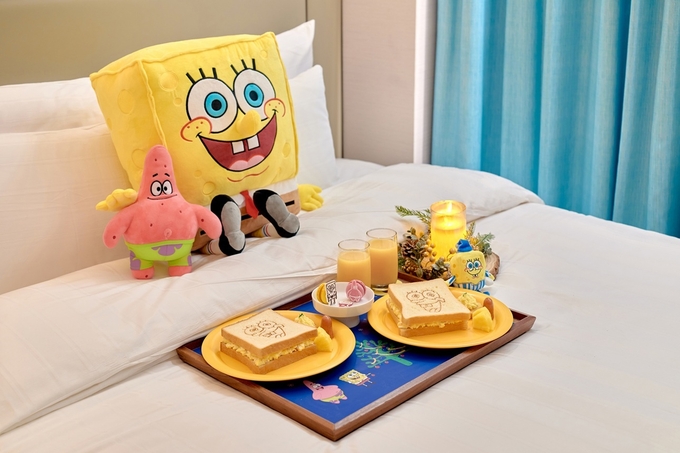 롯데호텔 월드가 글로벌 인기 캐릭터 ‘스폰지밥(SpongeBob)’과 함께하는 겨울 시즌 한정 프로모션을 선보인다. (사진=롯데호텔 제공)