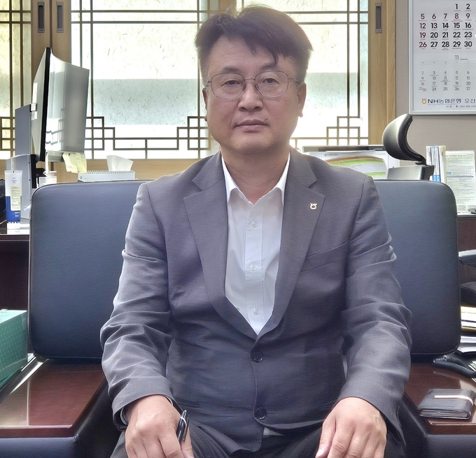 나상관 농협중앙회 오산시지부 지부장. (사진=지명신 기자)