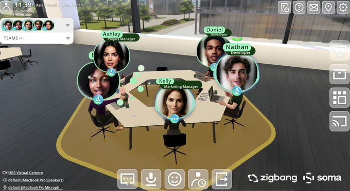 SOMA 이용 중인 모습. (사진=직방 제공)