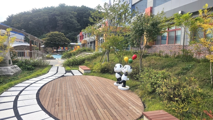 포천 화현초등학교 외부 생태공간. (사진=경기도교육청 제공)