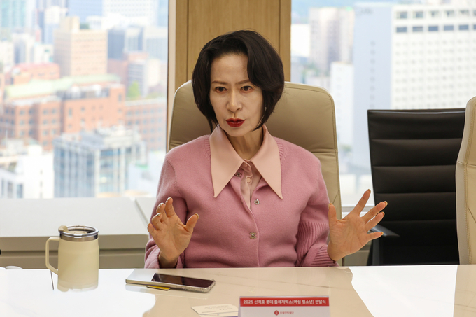 2025 신격호 롯데 플레저박스(여성 청소년) 전달식에서 발언하고 있는 장혜선 이사장 (사진=롯데장학재단 제공)