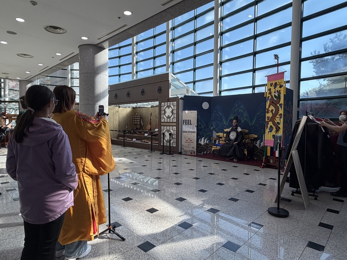 전통문화 체험 프로그램 'Feel Korea : Gugak Experience' 현장. (사진=류초원 기자) 