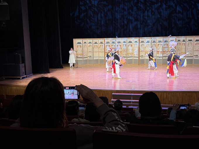 전통문화 체험 프로그램 'Feel Korea : Gugak Experience' 현장. (사진=류초원 기자) 