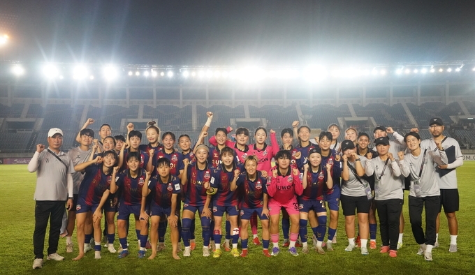 수원FC 위민, AFC 여자 챔피언스리그 첫 경기서 ISPE WFC에 5-0 완승