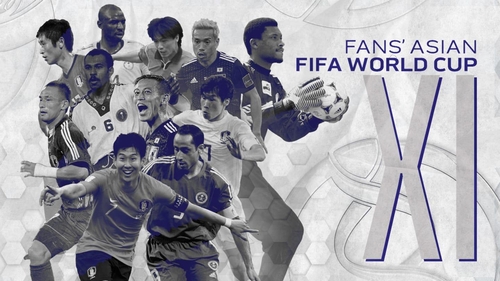 AFC가 팬 투표로 선정한 ‘역대 아시안 FIFA 월드컵 베스트 11’. (사진=AFC 홈페이지 캡처)