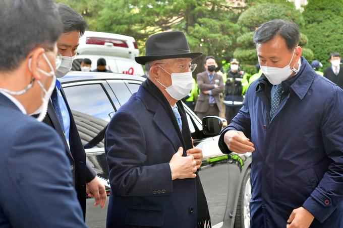 5·18 목격자 비난한 전두환, 1심 판결 출석. (사진=연합뉴스 제공)