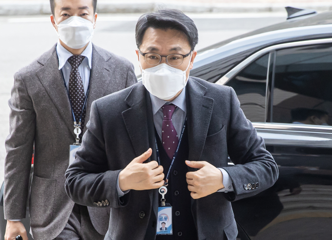 출근하는 김진욱 공수처장. (사진=연합뉴스 제공)