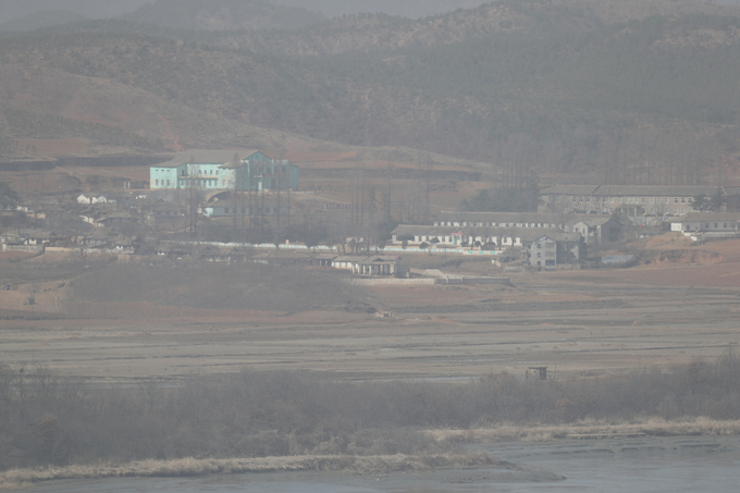 황사로 덮인 북녘. (사진=연합뉴스 제공)