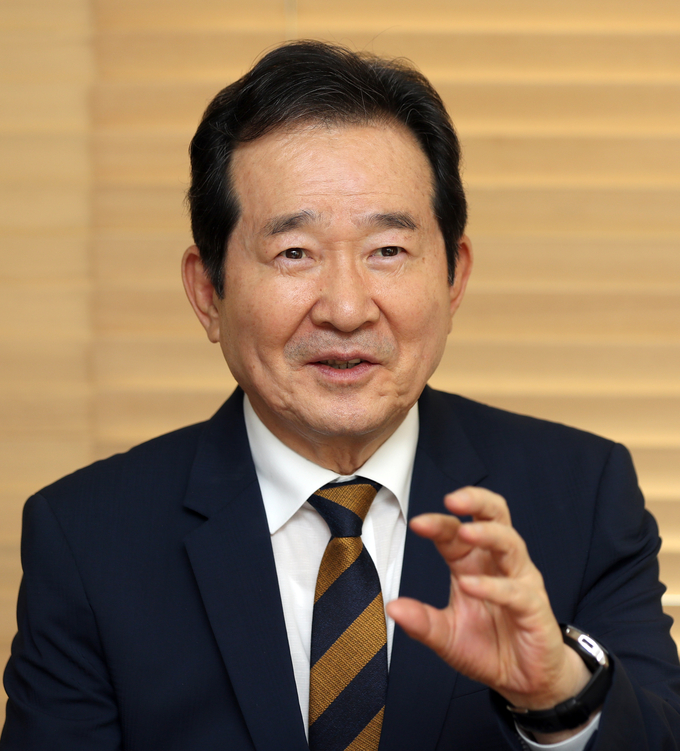 정세균 전 총리 인터뷰 (사진 = 연합뉴스 제공)