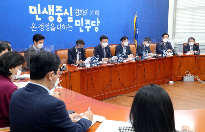 발언하는 민주당 윤호중 비대위원장. (사진=연합뉴스 제공)