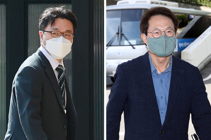 출근하는 김진욱 공수처장과 조희연 교육감 / 사진=연합뉴스 제공