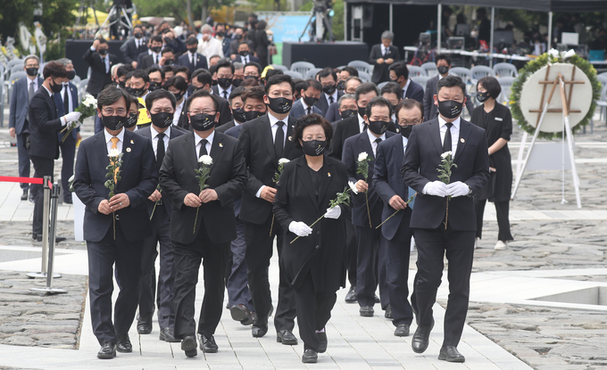 노무현 전 대통령 서거 12주기 추도식.(사진=연합뉴스)