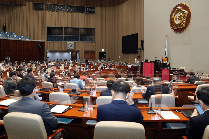 의총 발언하는 송영길 대표. (사진=연하뷰스 제공)