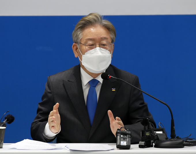 더불어민주당 대권주자인 이재명 경기도지사. (사진=연합뉴스 제공)