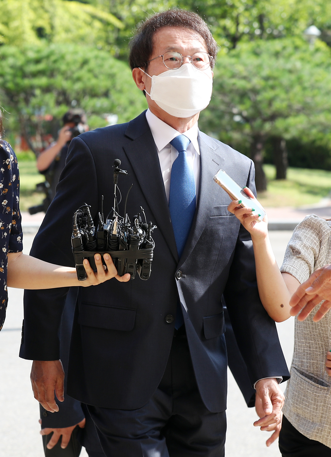 공수처 출석하는 조희연 교육감. (사진=연합뉴스)