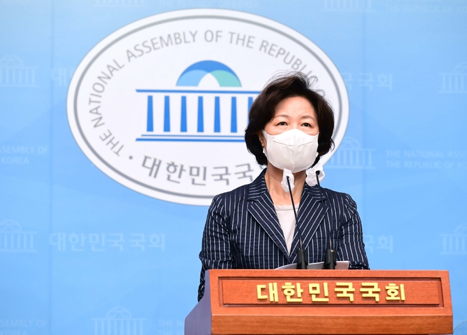 열린민주당 통합 주장하는 추미애 예비후보 (사진 = 연합뉴스 제공)