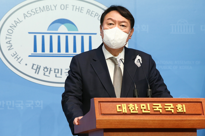 언론중재법 입장밝히는 윤석열 (사진 = 연합뉴스 제공)