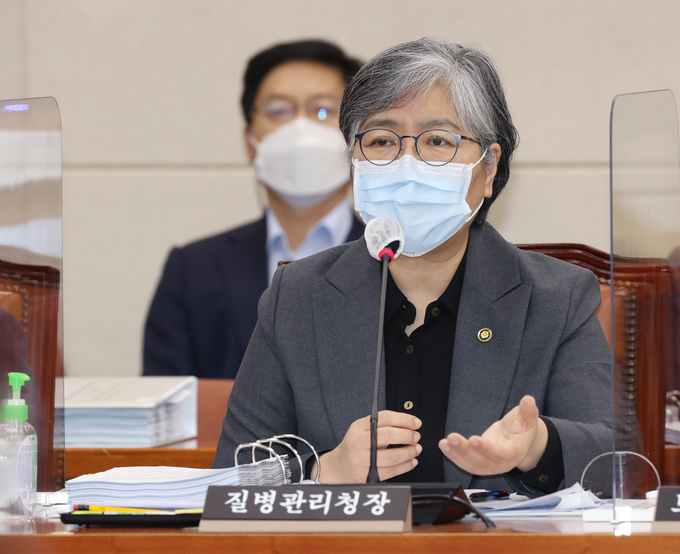 국정감사 출석한 정은경 질병관리청장. (사진=연합뉴스)
