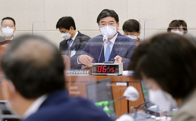 김용진 이사장 답변 (사진 =연합뉴스)