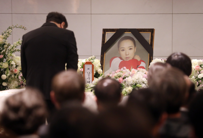 배우 고 강수연 영결식. (사진=연합뉴스)