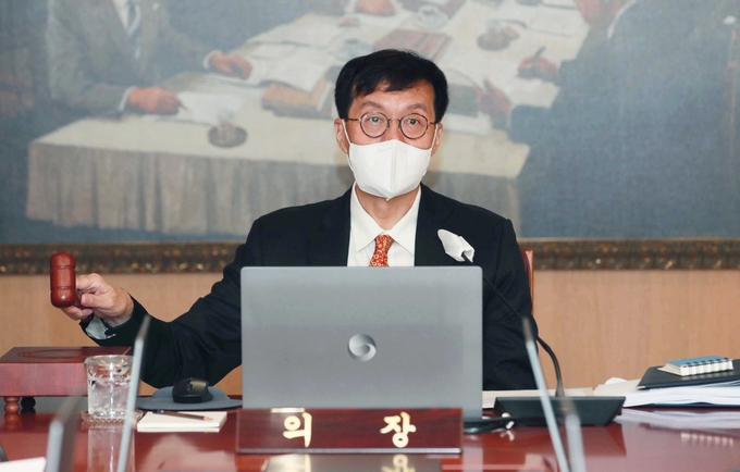 이창용 한국은행 총재, 금융통화위원회 본회의 참석. (사진=연합뉴스 제공)