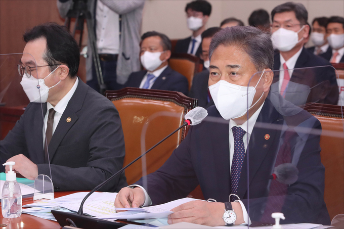 지난 4일 박진 외교부 장관이 외교통일위원회의 국정감사에 출석해 발언하고 있다. (사진=연합뉴스 제공)