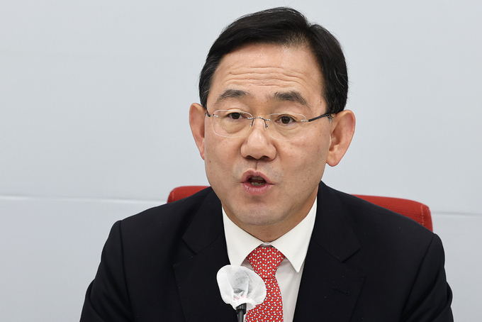 주호영 국민의힘 원내대표는 23일 국회에서 기자회견을 열고 이재명 더불어민주당 대표가 요구한 '대장동 특검'에 거듭 수용 불가 입장을 밝혔다. (사진=연합뉴스 제공)